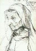 Albrecht Durer Portrait of the Artist's Mother oil painting artist